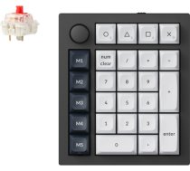 Keychron Q0 Max, numeric keypad black/white, Gateron Jupiter Red, hot-swap, aluminum frame, RGB Q0M-M1