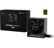 Be Quiet! Be quiet System Power 11 750W ATX3.1 (black, 1x 12-pin high power GPU, 2x PCIe, 650 watts) BP012EU