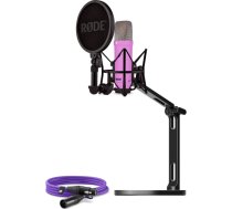Rode Microphones NT1 Signature +XLR cable+Desktop Studio Arm, microphone (purple, bundle) BUROINT1PU