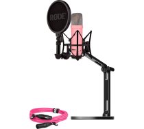 Rode Microphones NT1 Signature +XLR cable+Desktop Studio Arm, microphone (pink, bundle) BUROINT1PK