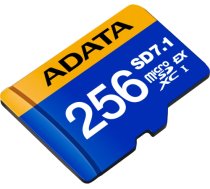 ADATA Premier Extreme microSDXC 256 GB, memory card (blue/yellow, SD Express, UHS-I U3, Class 10, V30) UD256GEX3L1-C