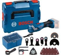 Bosch Cordless Multi-Cutter GOP 18V-34 Solo Professional, 18Volt, multifunctional tool (blue/black, without battery and charger, L-BOXX + accessory box) 06018G2002