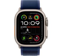 Apple Watch Ultra 2, Smartwatch (grey, 49 mm, Trail Loop blue S/M, titanium case, cellular) MX4J3FD/A