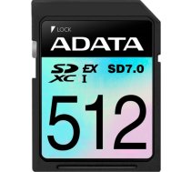 ADATA Premier Extreme SDXC 512 GB, memory card (black, SD Express, UHS-I U3, Class 10, V30) ASD512GEX3L1-C