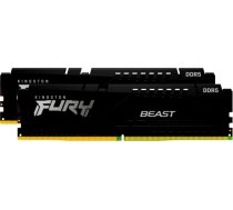 Kingston FURY DDR5 - 16GB -6000 - CL - 30 (2x 8 GB) dual kit, memory (black, KF560C30BBEK2-16, Fury Beast, INTEL XMP, AMD EXPO) KF560C30BBEK2-16