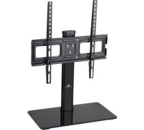 Maclean MC-450 Universal TV Stand for TV Cabinet max. 40kg, max. VESA 400x400 32-65" Tempered Glass Base 3-Level Height Adjustment MC-450