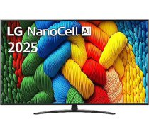 LG NanoCell AI 43NANO81A3A TV 43" 4K Ultra HD Smart TV Wi-Fi Black Televizors 43NANO81A3A.AEU