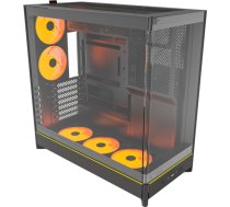 Montech HS02 PRO, tower case black, tempered glass x 2 HS02 PRO (B)