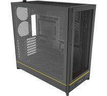 Montech HS01, tower case black, tempered glass HS01 (B)