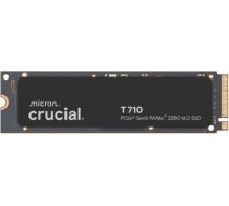 SSD CRUCIAL T710 1TB M.2 PCIe Gen5 NVMe Write speed 13700 MBytes/sec Read speed 14900 MBytes/sec TBW 600 TB CT1000T710SSD8 CT1000T710SSD8