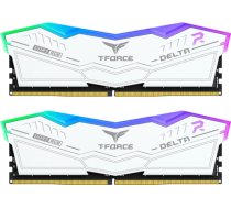 Team Group DDR5 - 16GB - 6400 - CL - 32 RGB white, dual kit TEM, memory (white, FF4D532G6400HC32ADC01, Delta RGB, INTEL XMP) FF4D532G6400HC32ADC01