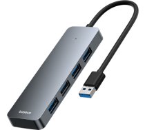 Baseus USB-A uz USB 3.0 4 porti, 15 cm, pelēks B0005280B811-00