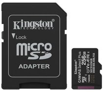 Kingston 256GB micro SDXC Canvas Select Plus Gen3 150MB/s UHS-I A1 Card + Adapter SDCS3/256GB