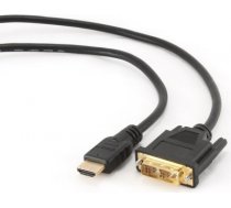 Gembird HDMI to DVI male-male cable with gold-plated connectors, 3m, bulk pack CC-HDMI-DVI-10