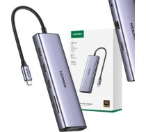 UGREEN CM498 Hub USB 3x USB-A 3.0, HDMI, VGA, RJ45, SD/TF, AUX3.5mm, PD Converter 15601