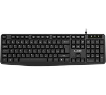CANYON keyboard KB-1 EN Wired Black CNE-CKEY01