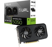 Graphics Card ASUS NVIDIA GeForce RTX 5050 8 GB GDDR6 128 bit PCIE 5.0 16x Dual Slot Fansink DUAL-RTX5050-O8G DUAL-RTX5050-O8G