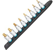 Hazet SmartRail 1/2 socket set Torx, 8 pieces (black, T20 - T60, short) 992T-SR/8
