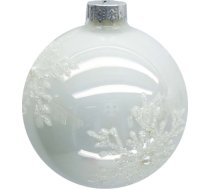 Ziemassvētku rotājums JOY “Frost” – sala motīvs, Ø8 cm, stikls 89099