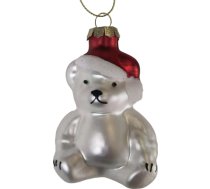 Ziemassvētku rotājums JOY “Bear” – lācītis, 8 cm, stikls 89088
