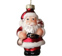 Ziemassvētku rotājums JOY “Santa” – Ziemassvētku vecītis, 8 cm, stikls 89087
