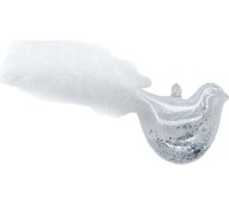 Ziemassvētku rotājums JOY “Bird Feather” – putniņš ar spalvu, 7 cm, stikls 89083