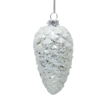 Ziemassvētku rotājums JOY “Cone” – čiekurs, 10 cm, stikls 89076
