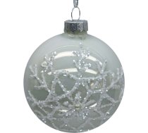 Ziemassvētku rotājums JOY “Snowflake”, Ø8 cm, stikls 89073