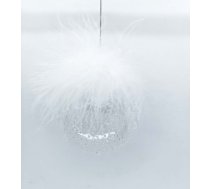 Ziemassvētku rotājums JOY “Flufy”, Ø8 cm, stikls 89067