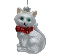 Ziemassvētku rotājums JOY “Kaķis”, 9 cm, stikls 89060