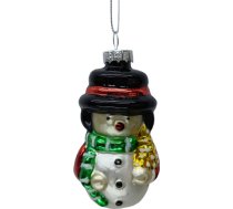 Ziemassvētku rotājums JOY “Sniegavīrs”, 8,5 cm, stikls 89056