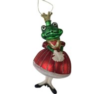 Ziemassvētku rotājums JOY “Varde karaliene”, 14 cm, stikls 89052