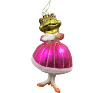 Ziemassvētku rotājums JOY “Varde princese”, 12,2 cm, stikls 89050