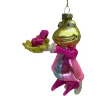 Ziemassvētku rotājums JOY “Varde princis”, 12,5 cm, stikls 89049
