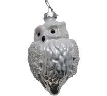 Ziemassvētku rotājums JOY “Pūcīte”, 10,5 cm, stikls 89048