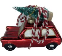 Ziemassvētku rotājums JOY “Automašīna”, 10 cm, stikls 89044
