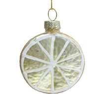 Ziemassvētku rotājums JOY “Lemon” – citrons, 6,5 cm, stikls 89004