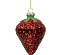 Ziemassvētku rotājums JOY “Zemene”, 8,5 cm, stikls 89003