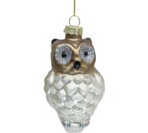 Ziemassvētku rotājums JOY “Pūce”, 11 cm, stikls 89001
