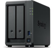 NAS Synology DS725+, Tower, 2x 2.5"/3.5" SATA + 2x M.2 2280 NVMe SSD; AMD Ryzen R1600; 4GB DDR4 (max.32GB), 1x 1GbE RJ-45, 1x 2.5GbE RJ-45, 1x USB 3.2, adapter 65W SYNOLOGY DS725+