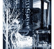 Gaismas aizkars Springos CL0184 300 LED virtene auksti balta gaismas iekštelpām un ārtelpām CL0184