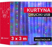 Springos CL4098 Gaismas aizkars 300 LED 3 x 3 m CL4098