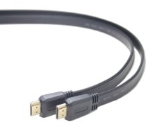 Gembird HDMI male-male flat cable, 3m, black color CC-HDMI4F-10