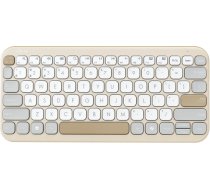 Asus Marshmallow KW100 Keyboard Wireless US International Oat Milk Bluetooth 90XB0880-BKB170