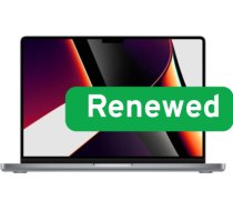Apple RENEW Grade B MacBook Pro 14 " Apple M1 Pro 16 GB SSD 1000 GB Apple M1 Pro 16-core CPU macOS Keyboard language English/Russian 12 month(s) MACA2442M1PRO16GB1TBBSPACEGRAYENG-RU