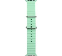 iWear S1 Grooved Soft Silicone 20mm strap for Apple Watch 49mm / 45mm / 44mm / 42mm Light Green IW-S1-LG