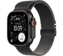 Apple Watch Ultra 3 GPS + Cellular 5G 49mm Black Titanium Case with Black Titanium Milanese Loop - M MF1Q4ET/A