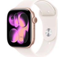 Apple Watch Series 11 GPS 42mm Rose Gold Aluminium Case with Light Blush Sport Band - S/M MEU04ET/A
