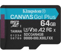 Atmiņas karte Kingston Canvas Go Plus G4 MicroSDXC 64GB SDCG4/64GBSP
