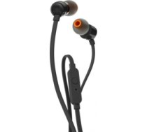Austiņas JBL TUNE T110 Black JBLT110BLKE